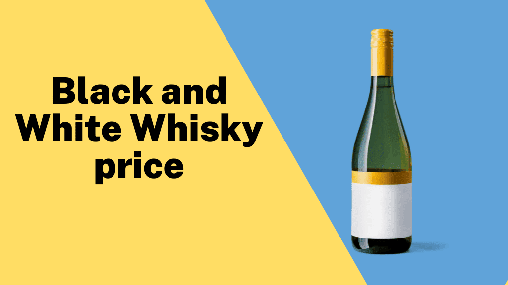 black and white whisky price